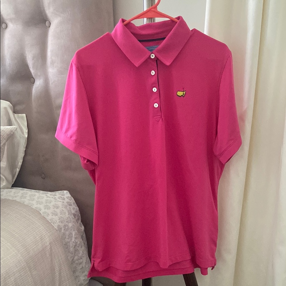 Masters Ladies Magnolia Lane Pink Button Down Polo Shirt